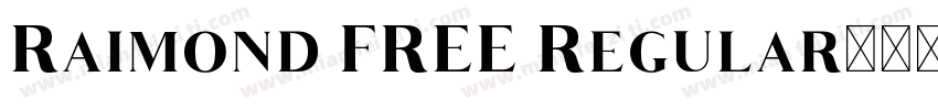 Raimond FREE Regular字体转换